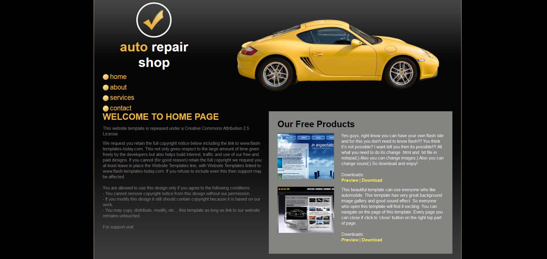 Шаблон сайта Авто №337