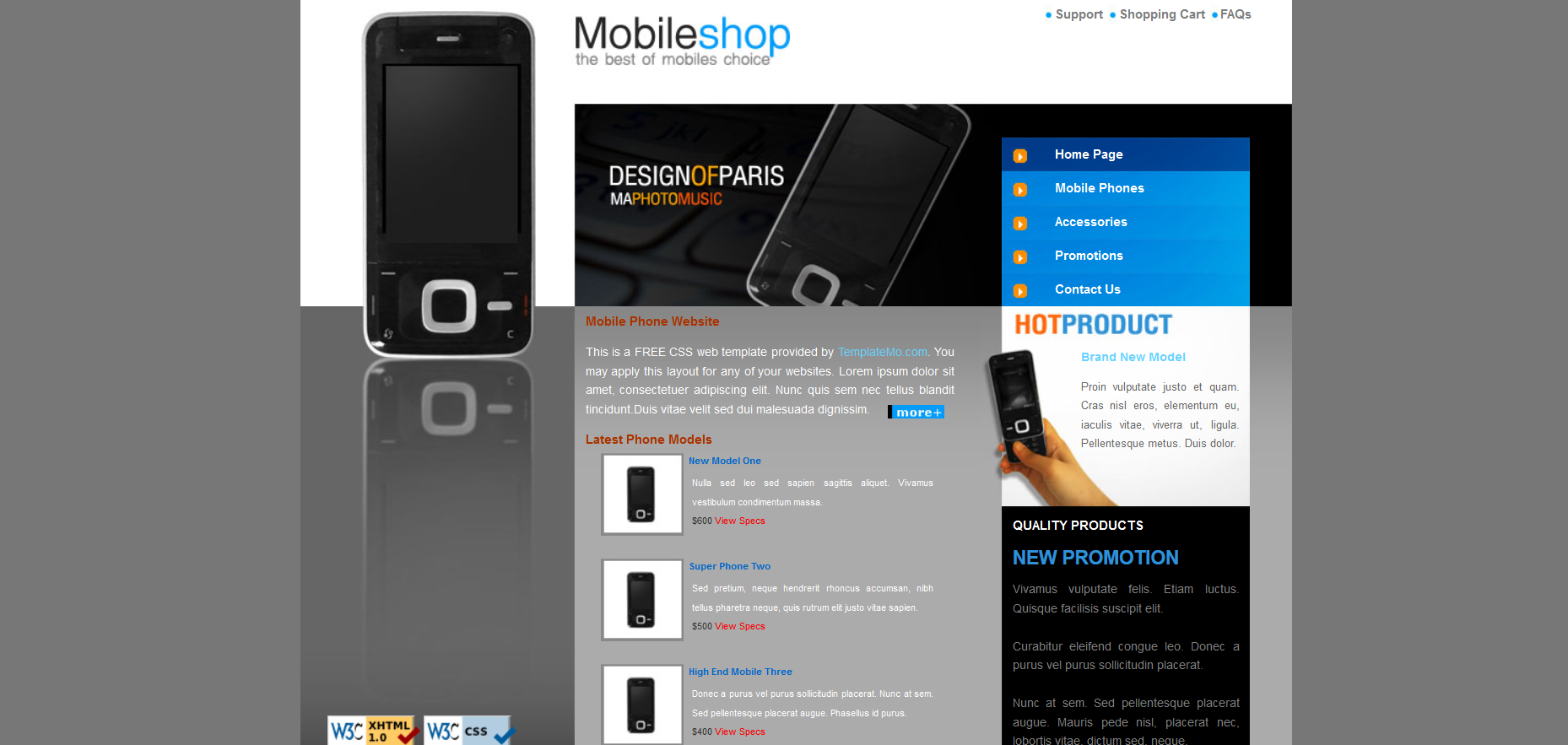 Шаблон сайта Интернет-магазины №496