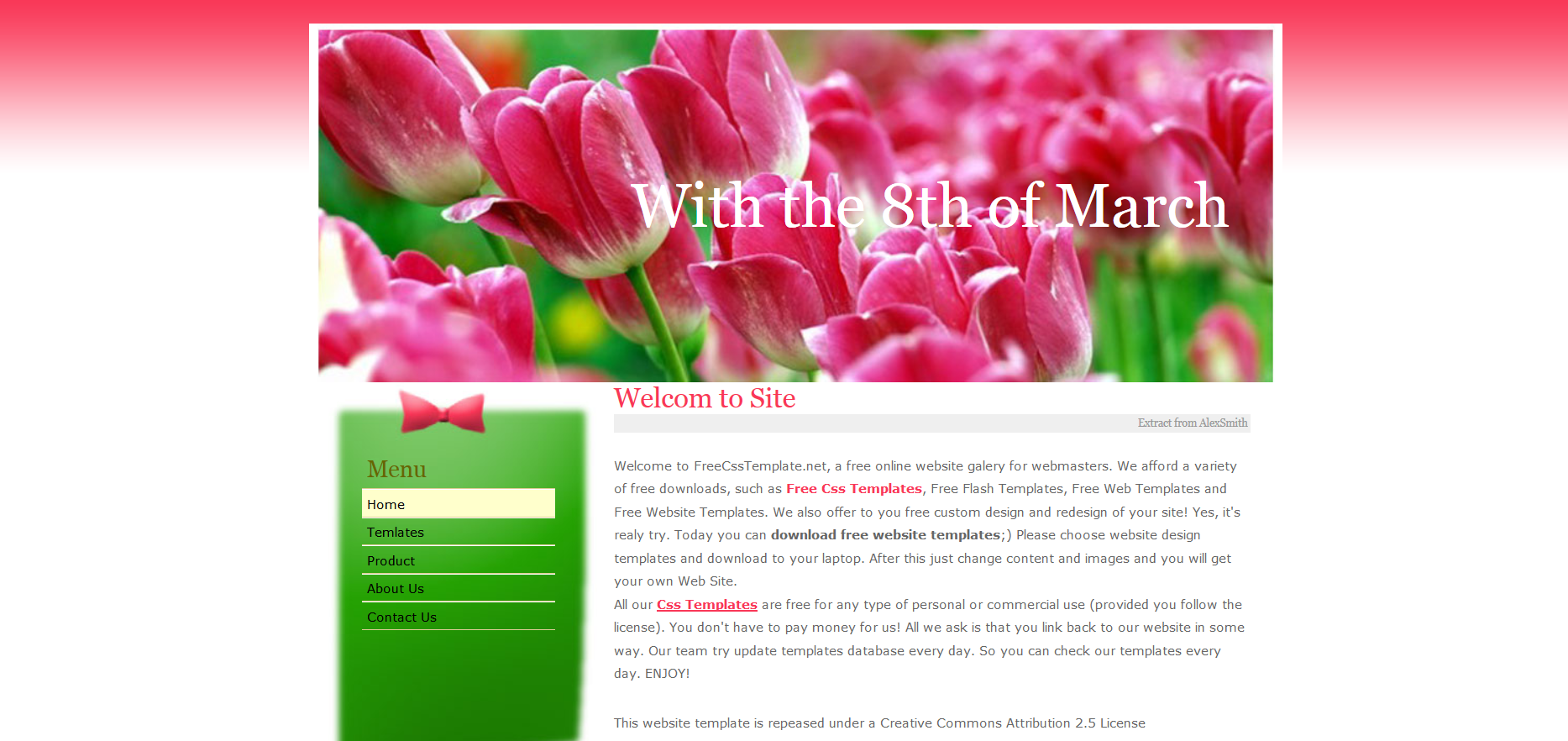 Шаблон сайта Праздники №355